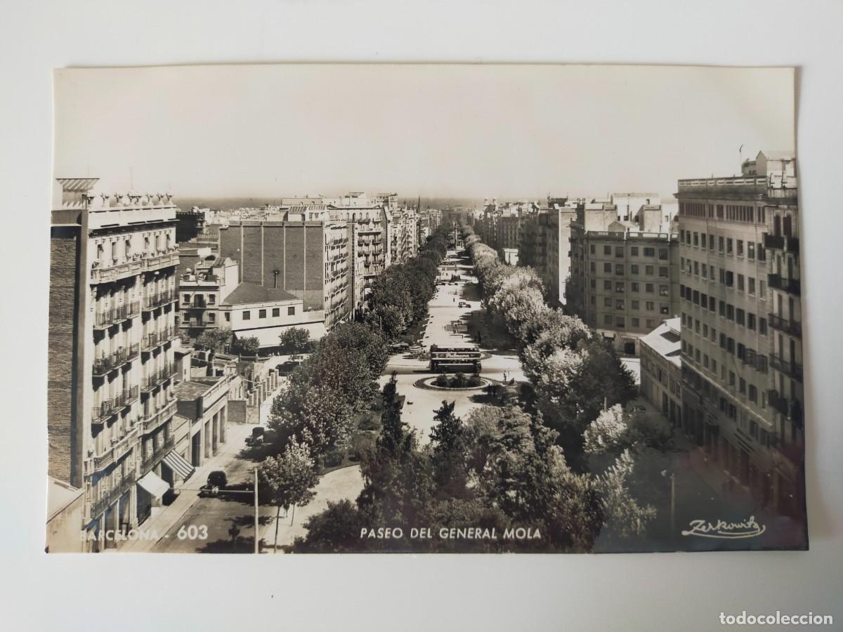 Postales: Tarjeta Postal BARCELONA: Paseo del General Mola - Foto: Zerkowitz