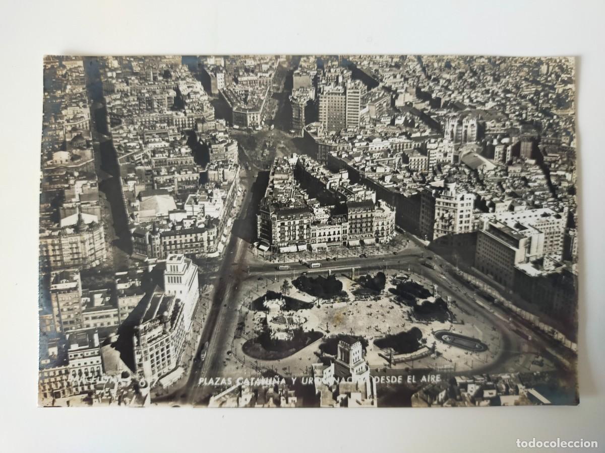 Postales: Tarjeta Postal BARCELONA: Plaza Catalu&ntilde;a y Urquinaona desde el aire- Foto: Zerkowitz