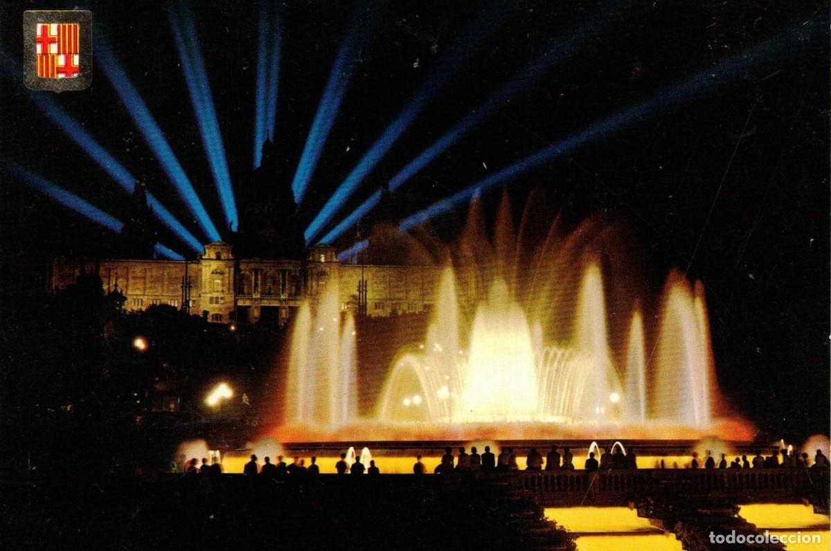 Postales: :::: B100 - POSTAL - BARCELONA - FUENTE MONUMENTAL DE MONTJUICH