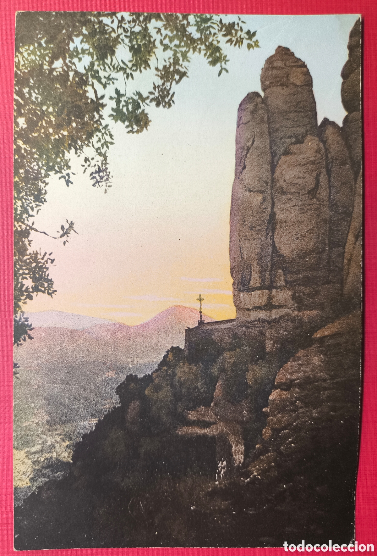 Postales: MONTSERRAT CAM&Iacute; DE LA SANTA COVA ANTIGUA POSTAL A COLOR C. 1915