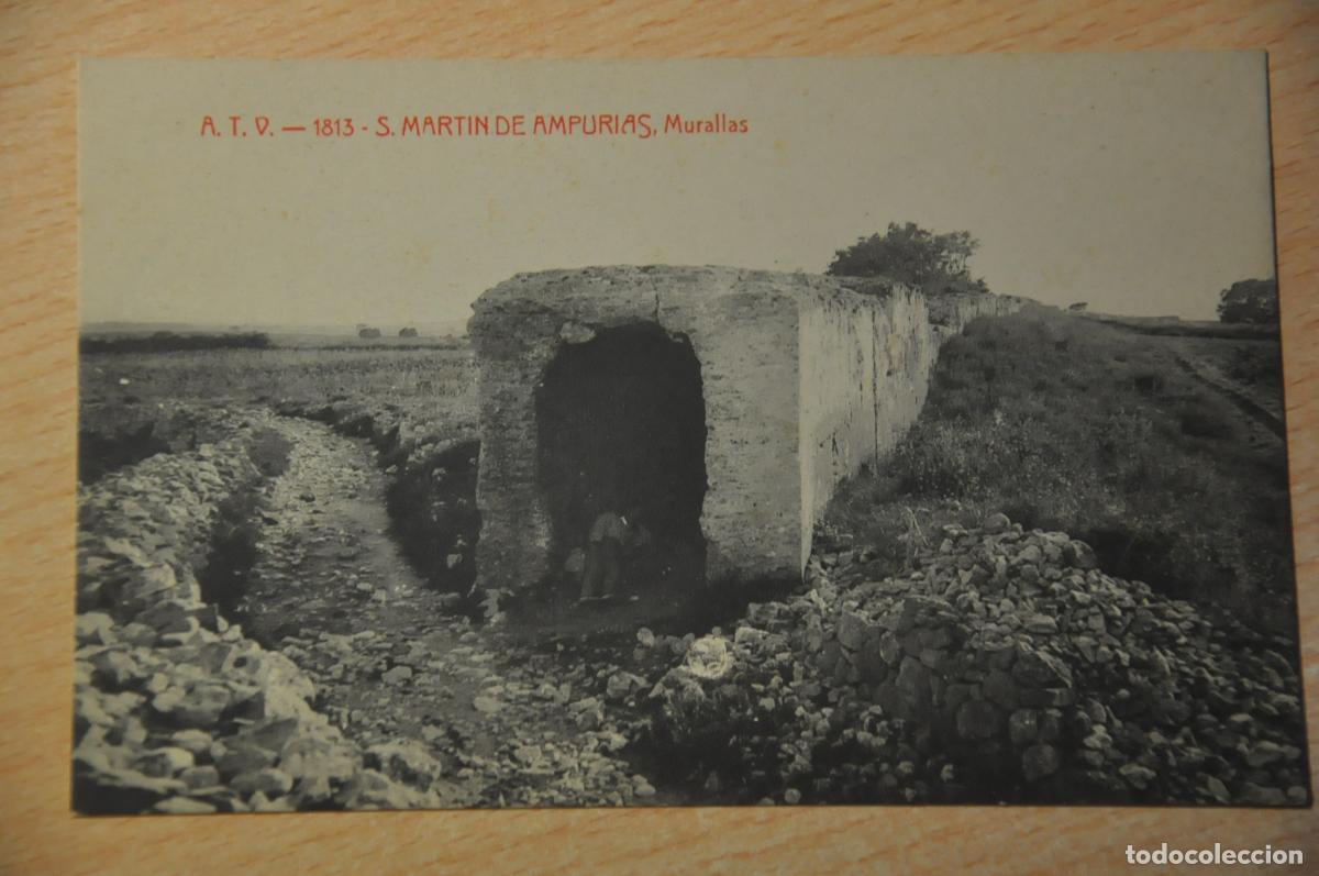 Postales: postal s.martin de ampurias, murallas, atv 1813