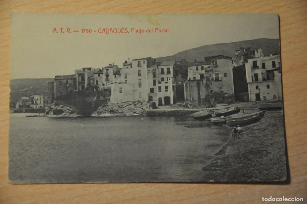 Postales: postal cadaques, platja del portal, atv 1780