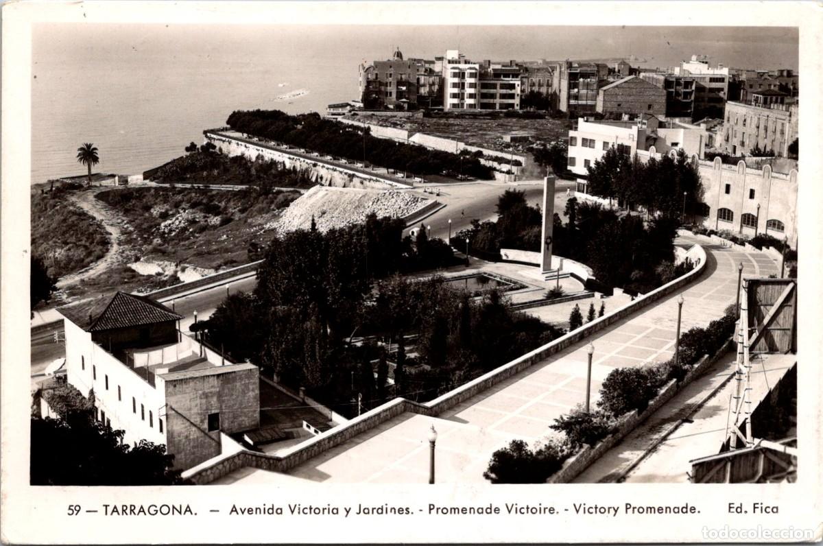 Postkarten: Tarragona - Avenida Victoria y Jardines - Fica 59 - 140x92mm