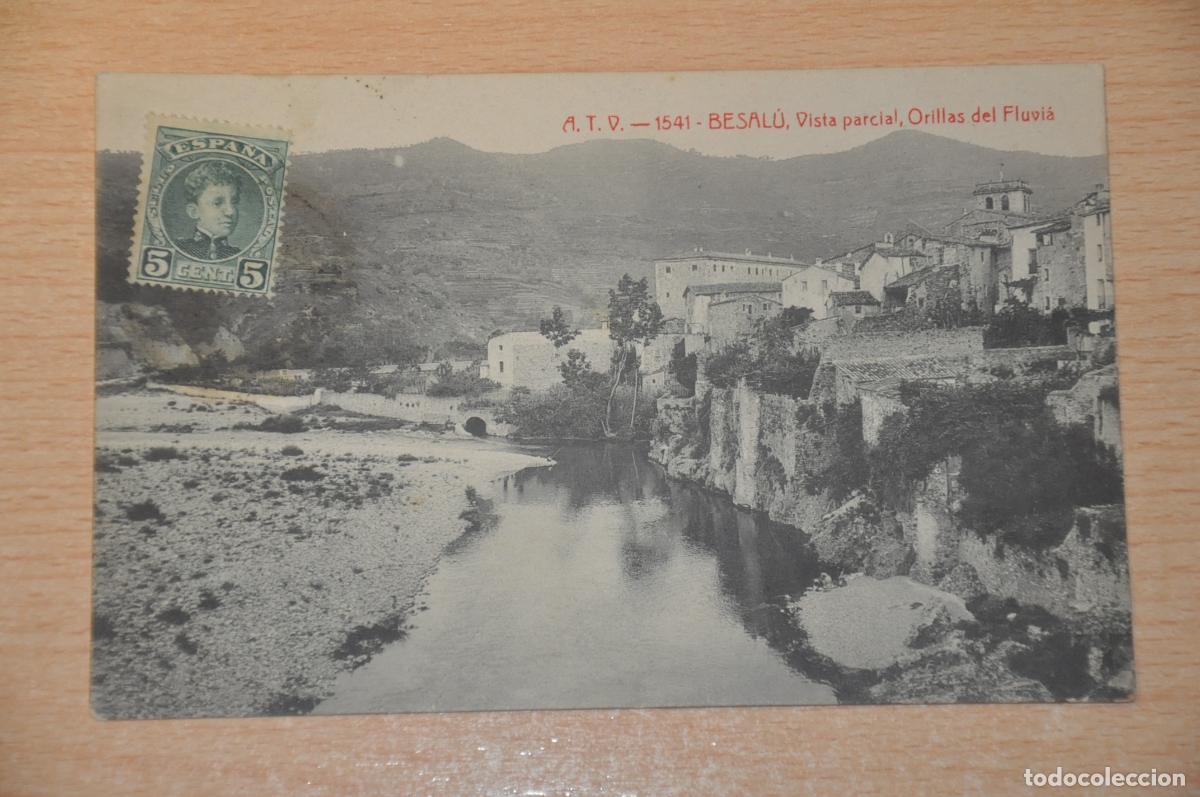 Postales: postal besalu, vista parcial, orillas del fluvia, atv 1541