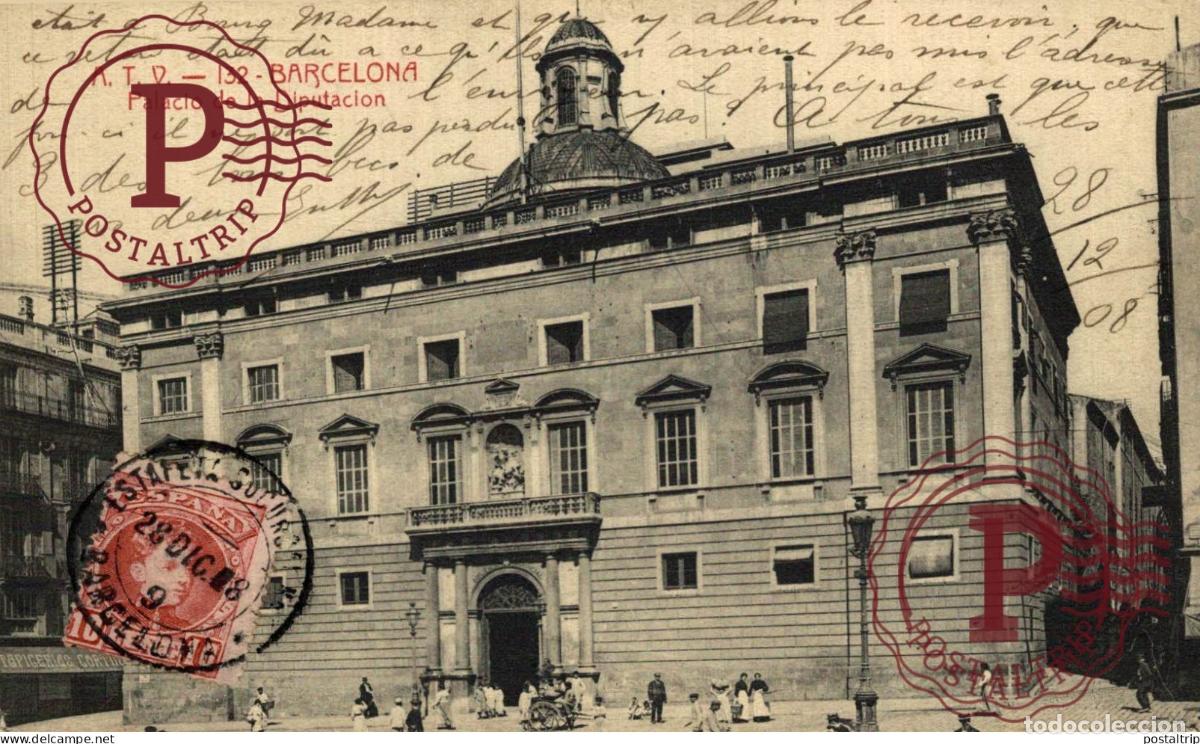 Postais: BARCELONA. PALACIO DE LA DIPUTACION. A.T.V.