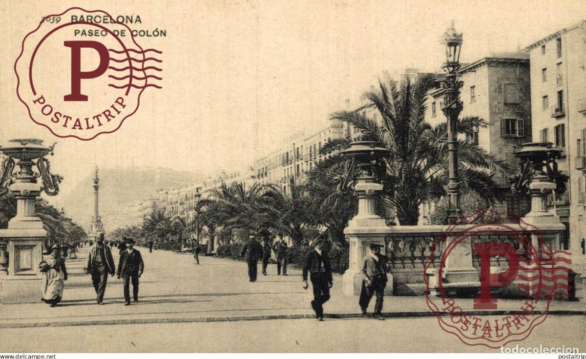 Postais: BARCELONA. PASEO DE COLON.