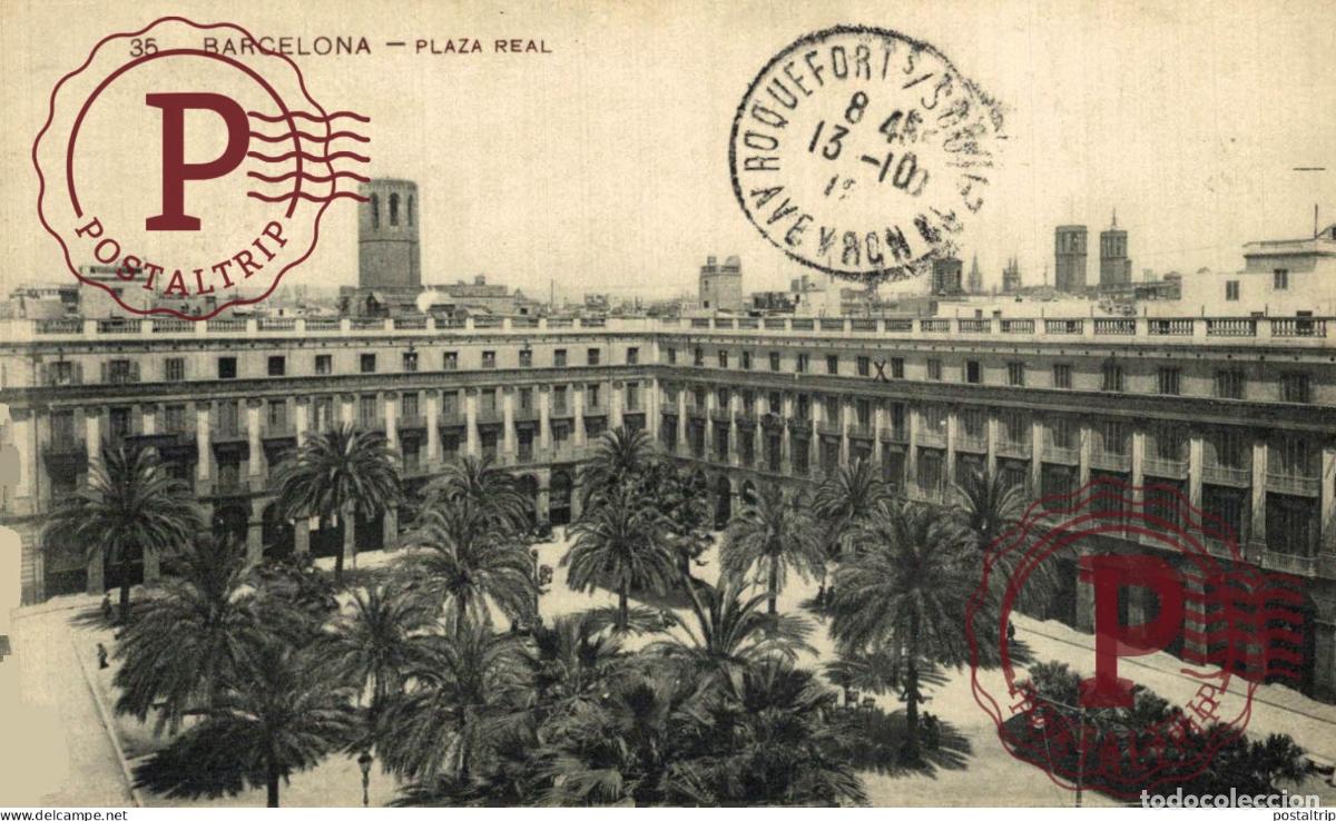 Postales: BARCELONA. PLAZA REAL.