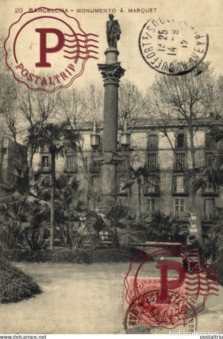 Postales: BARCELONA. MONUMENTO A MARQUET