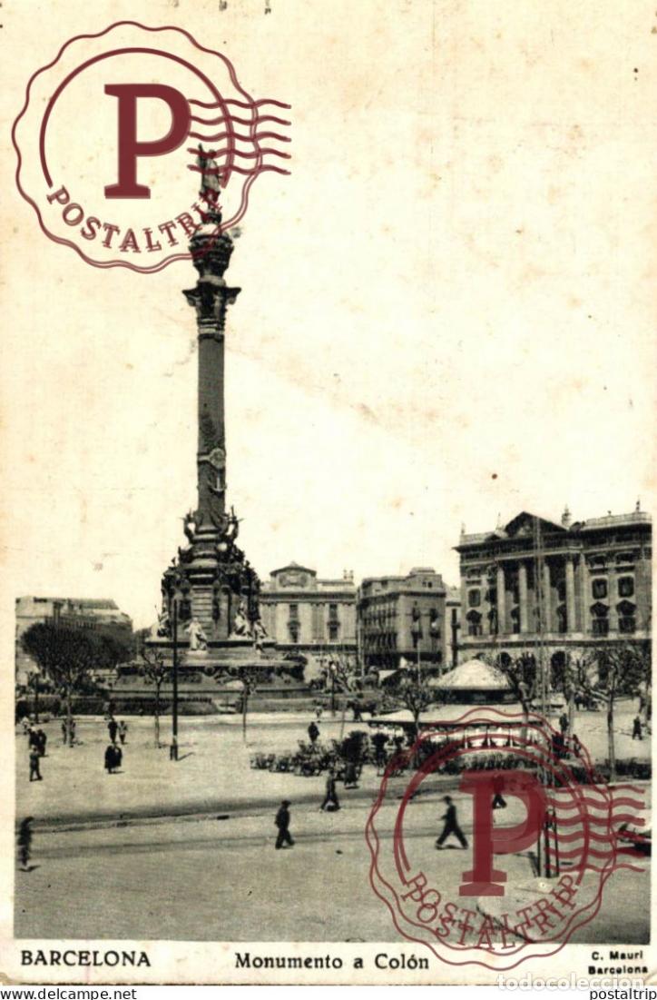 Postales: BARCELONA. MONUMENTO A COLON.