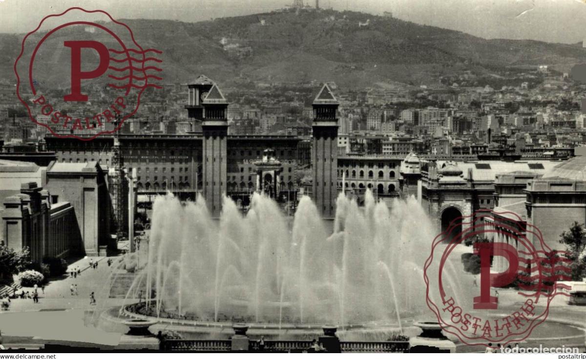 Postales: BARCELONA. SURTIDORES DE MONTJUICH Y VISTA PANORAMICA.