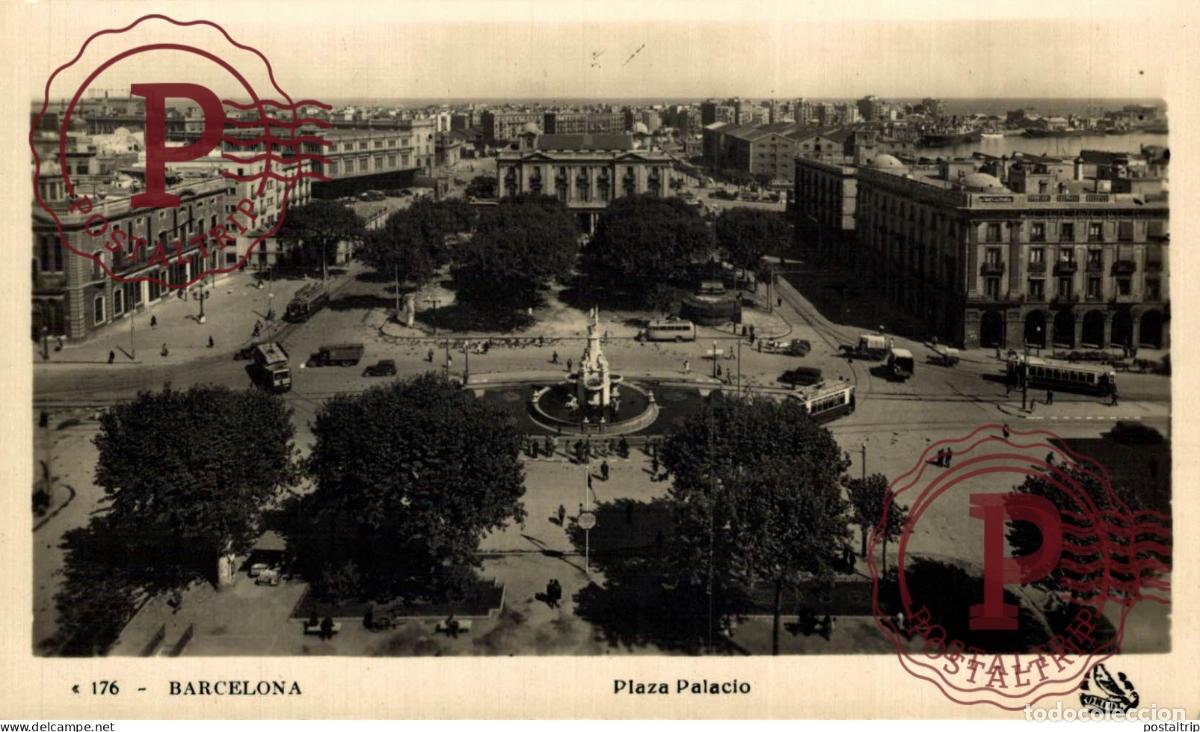 Postales: BARCELONA. PLAZA PALACIO.