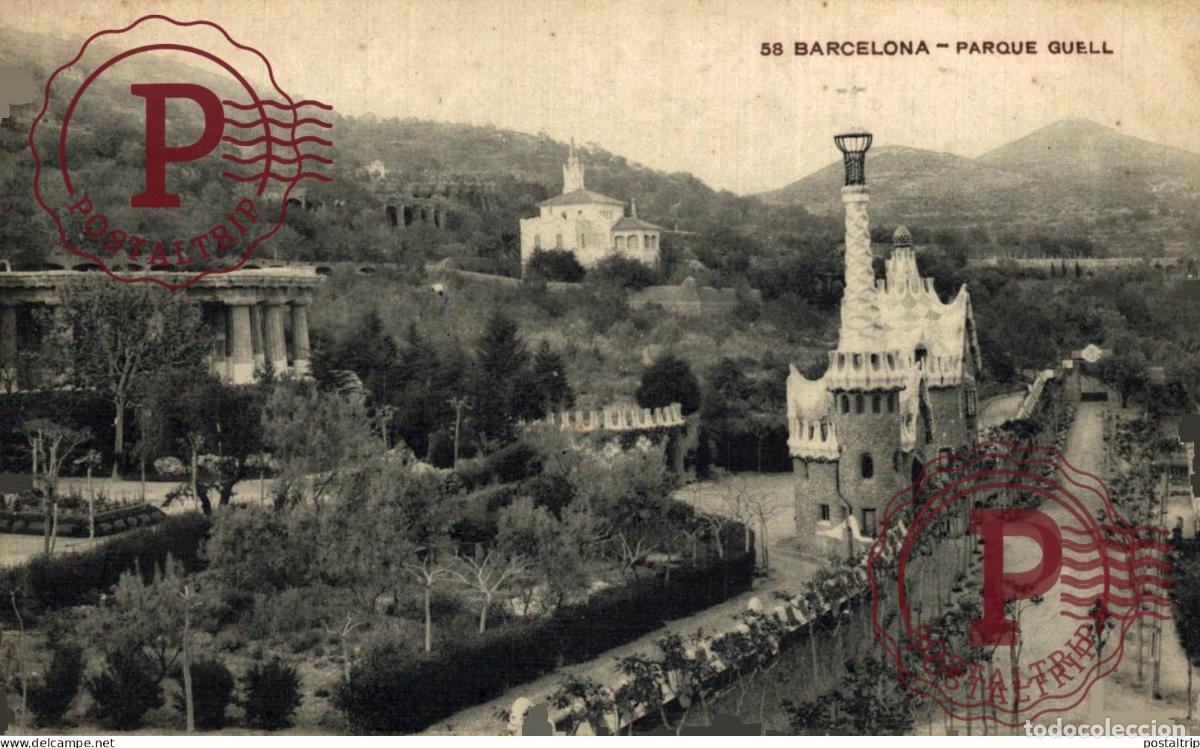 Postales: BARCELONA. PARQUE GUELL - Foto 1
