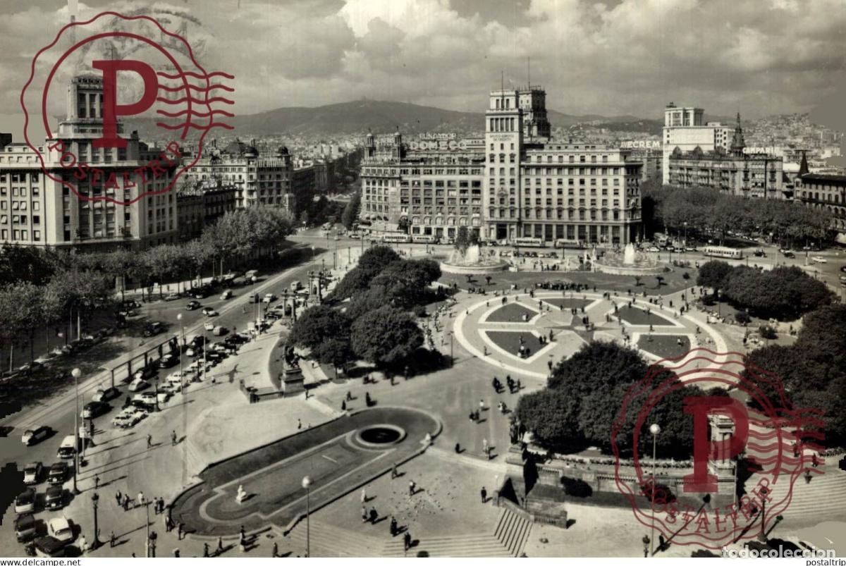 Postales: BARCELONA. PLAZA DE CATALU&Ntilde;A.
