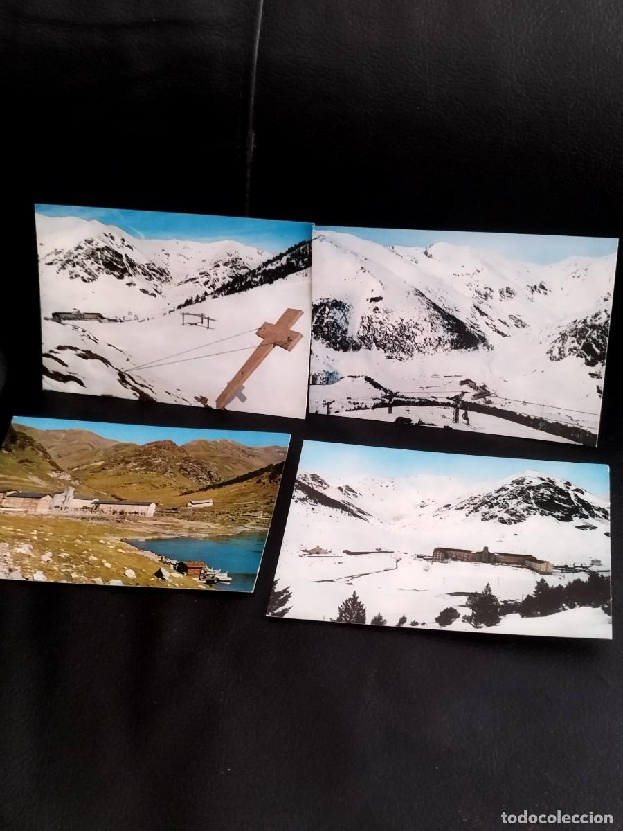 Postales: Coleccion de 4 tarjetas postales de Nuria en invierno.