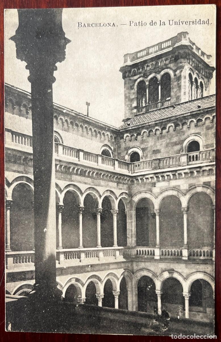 Postales: BARCELONA, PATIO DE LA UNIVERSIDAD, LACOSTE, COLECCION ESPA&Ntilde;A MONUMENTAL E HISTORICA SERIE XIII N&ordm; 7