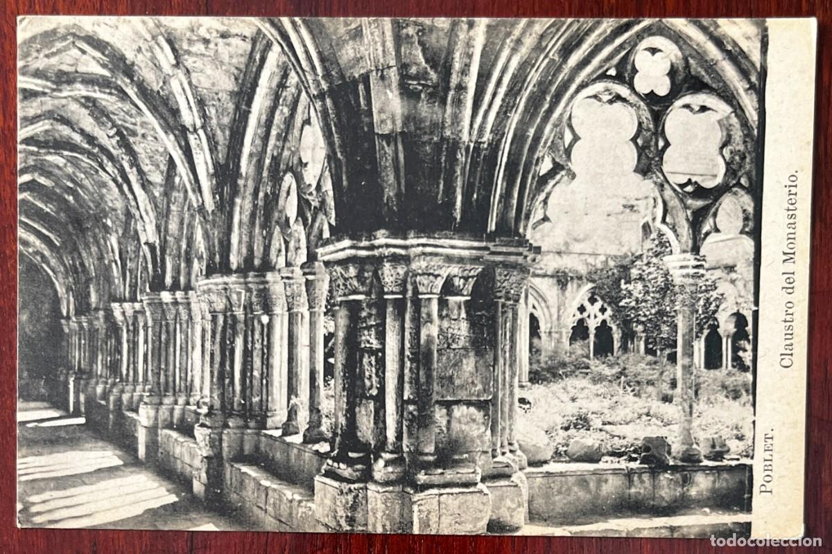 Postales: POBLET, CLAUSTRO DEL MONASTERIO, LACOSTE, COLECCION ESPA&Ntilde;A MONUMENTAL E HISTORICA SERIE XIII N&ordm; 78