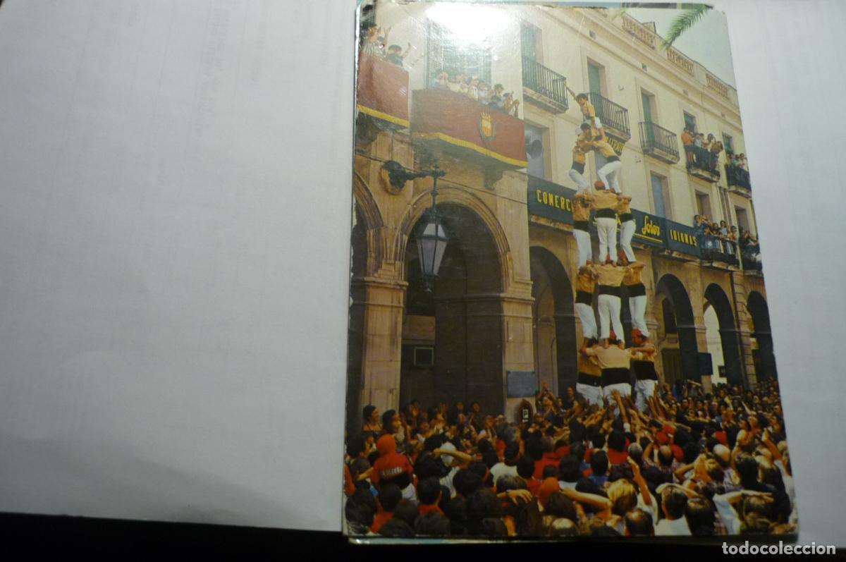 Postales: postal villanueva y geltru,.torres humanas els bordegassos.-frente ayuntamiento