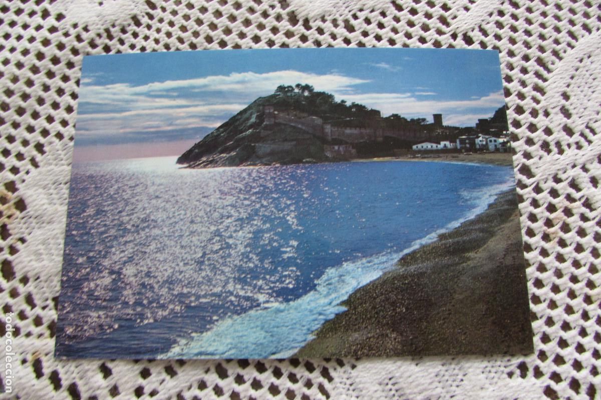 Postales: Tossa. 42 Contraluz en la Bah&iacute;a