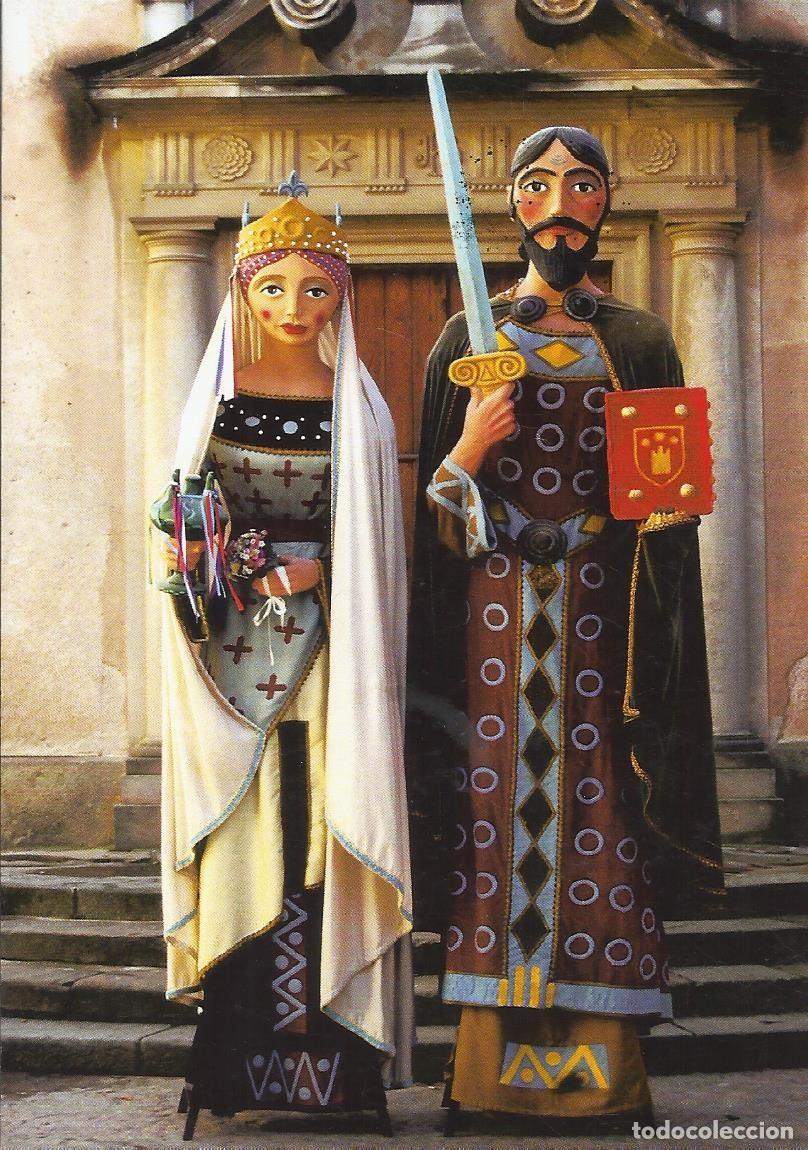 Postales: Gegants i nans de Castellter&ccedil;ol. Les Santes 2024. Matar&oacute;. 10x15 cm. Postal. Sello sellado.