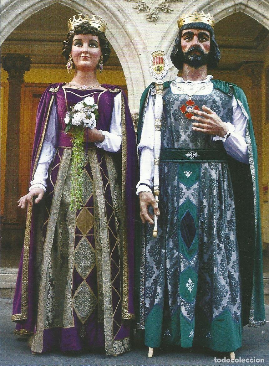 Postales: Gegants nous de Terrassa. Les Santes 2025. Matar&oacute;. 10x15 cm. Postal. Sello sellado.