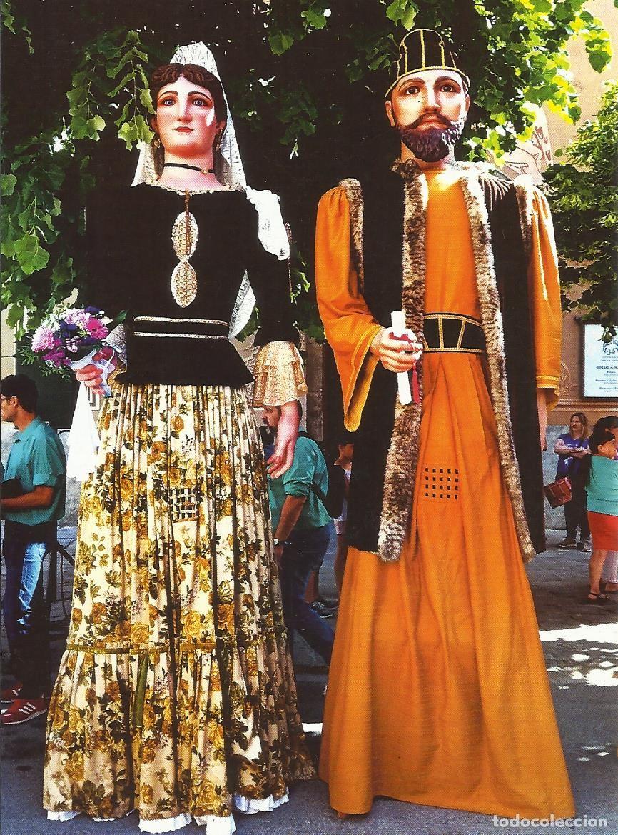 Postales: Gegants de Capellades. Barcelona. Les Santes 2022. Matar&oacute;. 10x15 cm. Postal. Sello sellado.