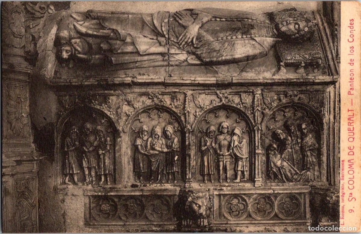Postales: Sta. Coloma de Queralt - Pante&oacute;n de los Condes - Roisin 9 - 139x90mm