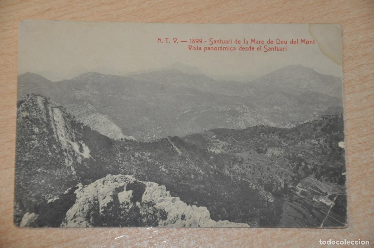 Postales: postal santuari de la mare de deu del mont, vista panoramica desde el santuari, atv 1899