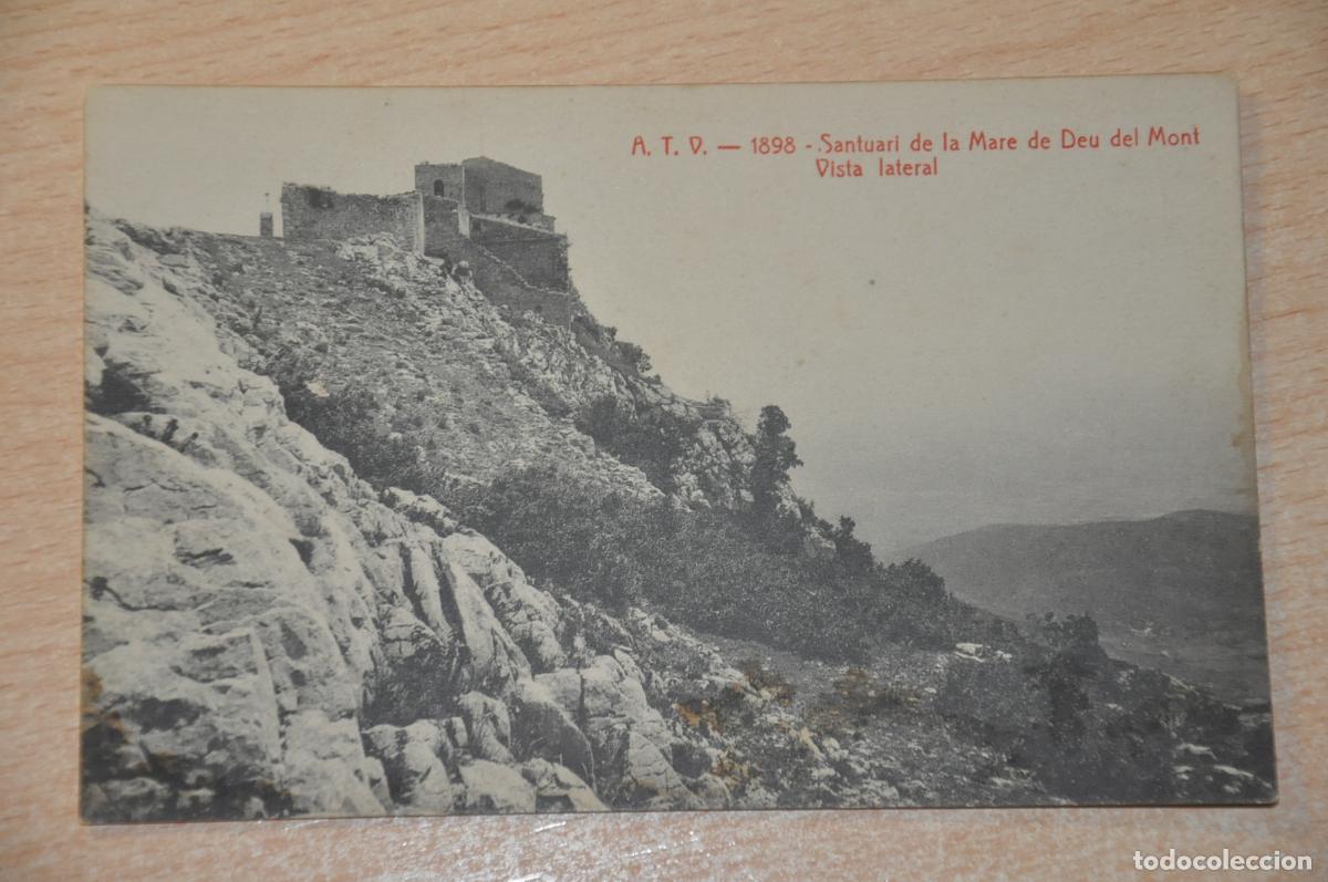 Postales: postal santuari de la mare de deu del mont, vista lateral, atv 1898