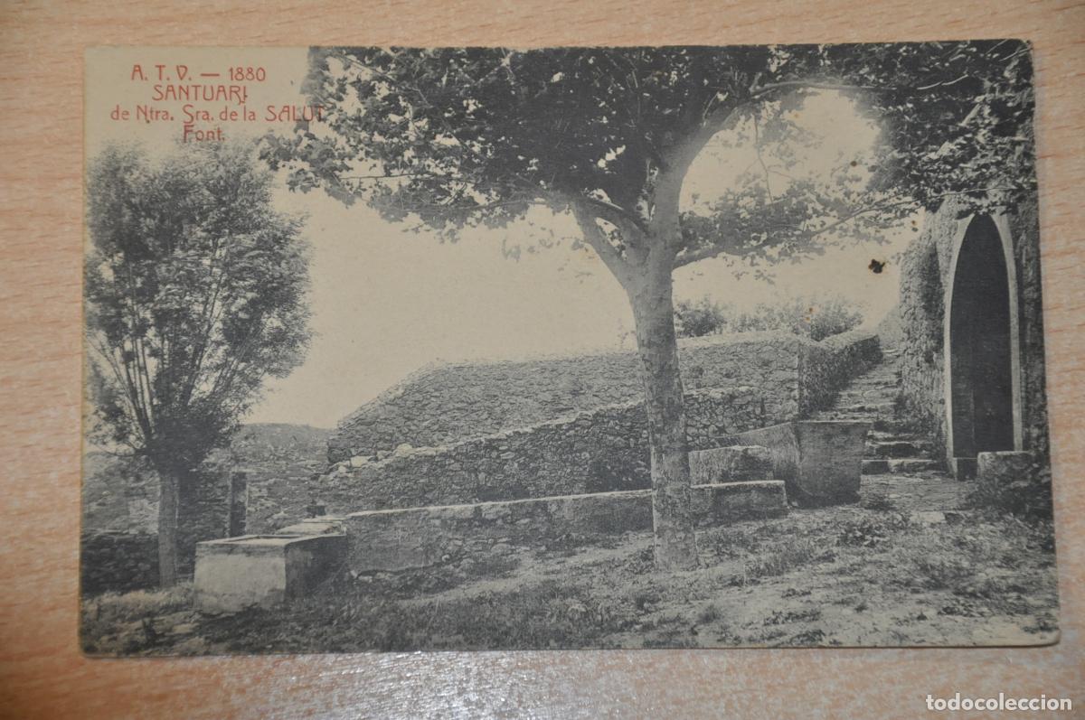 Postales: postal santuari de ntra. sra. de la salut, font, atv 1880