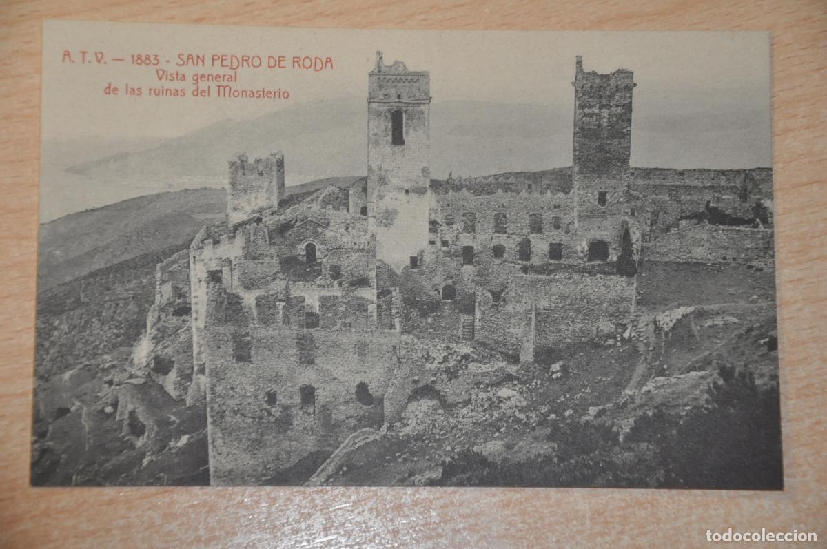 Postales: postal san pedro de roda, vista general de las ruinas del monasterio, atv 1883