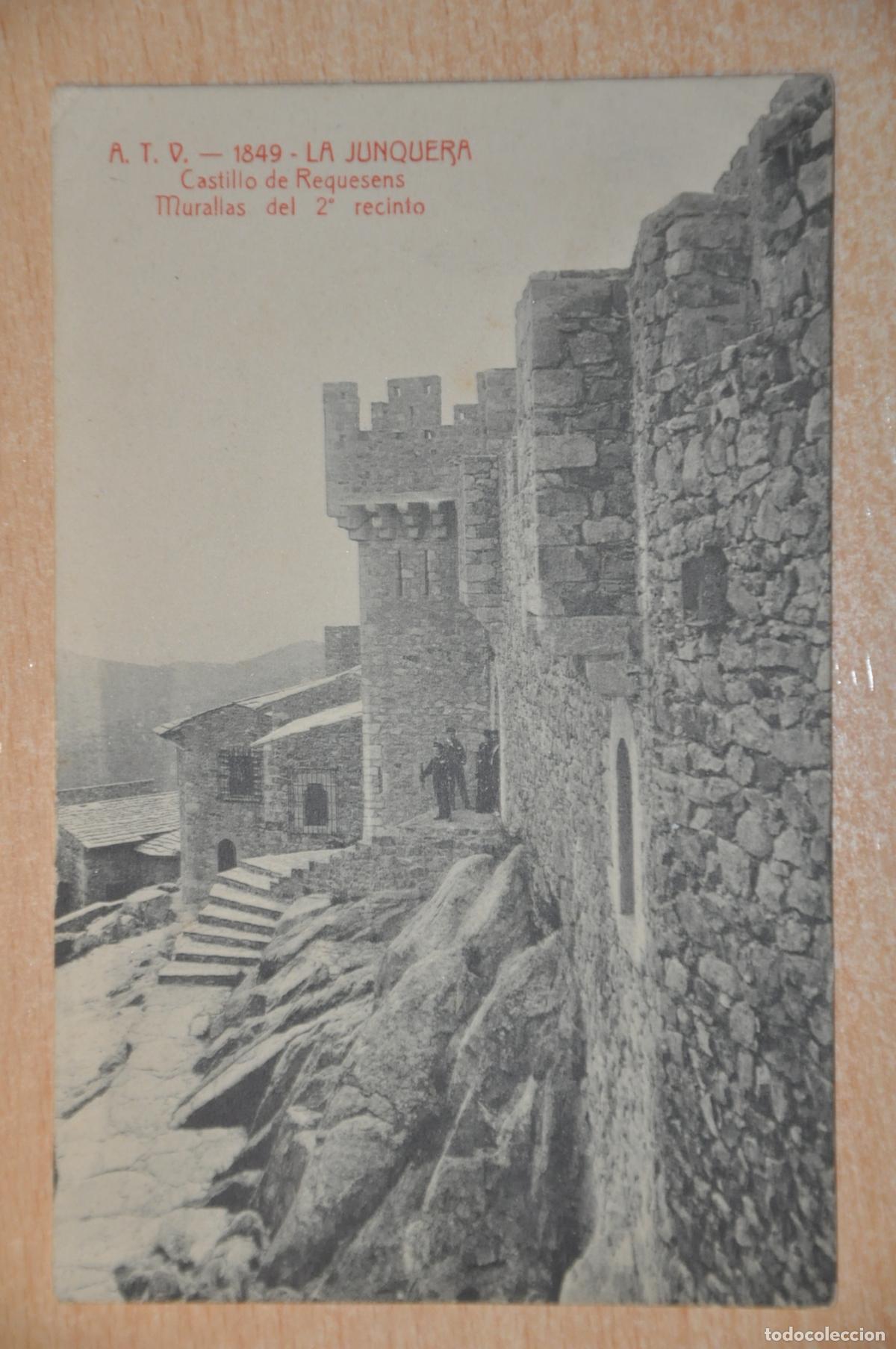 Postales: postal la junquera, jonquera, castillo de requesens, murallas del 2&ordm; recinto, atv 1849