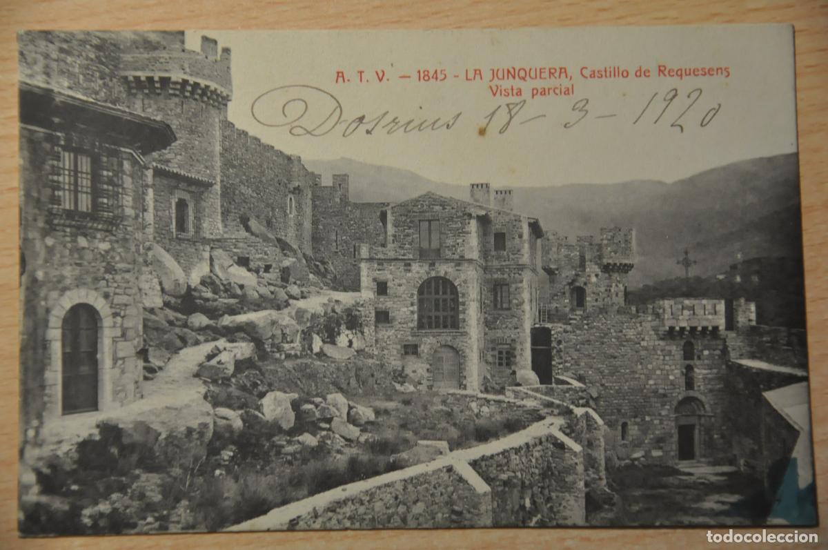 Postales: postal la junquera, jonquera, castillo de requesens, vista parcial, atv 1845