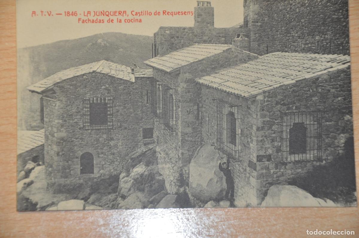 Postales: postal la junquera, jonquera, castillo de requesens, fachada de la cocina, atv 1846