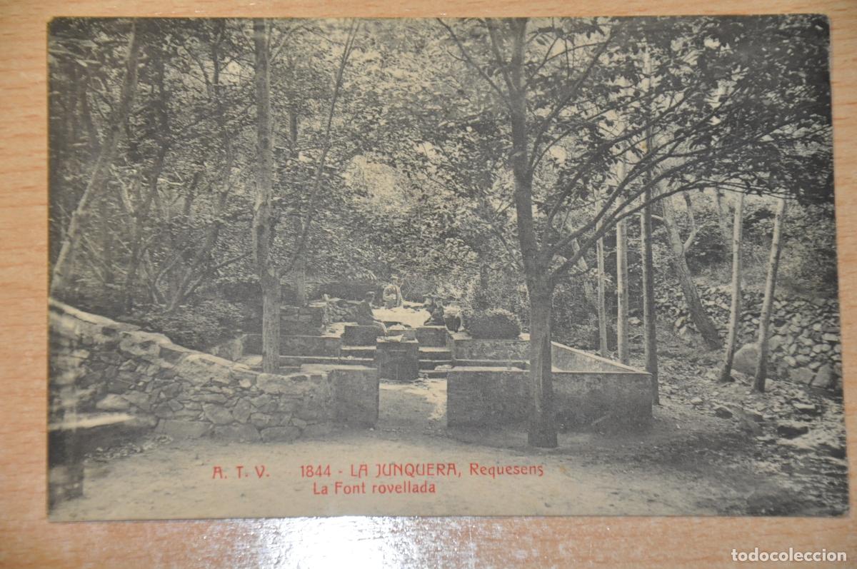 Postales: postal junquera, jonquera, requesens, la font rovellada, atv 1844