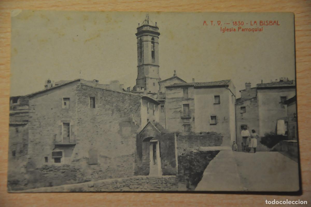 Postales: postal la bisbal, iglesia parroquial, atv 1830