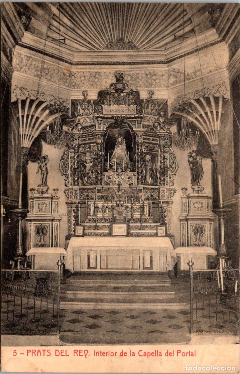 Postales: Prats del Rey - Interior de la Capella del Portal - Thomas 5 - 140x90mm