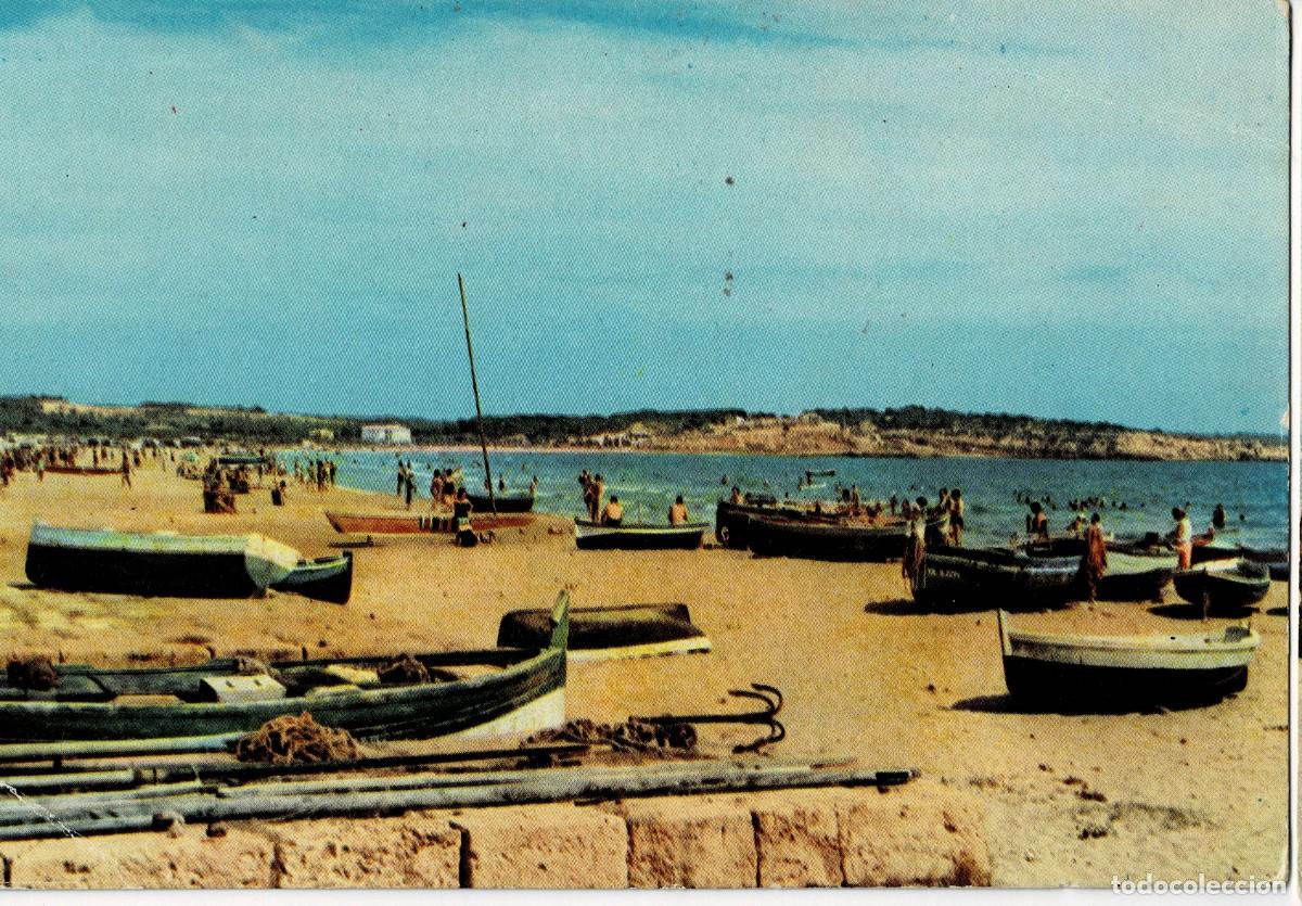 Postales: POSTAL MODERNA DE CATALU&Ntilde;A. SALOU. VISTA PARCIAL DE LA PLAYA AL FONDO LAZARETO. P-CAT-2047