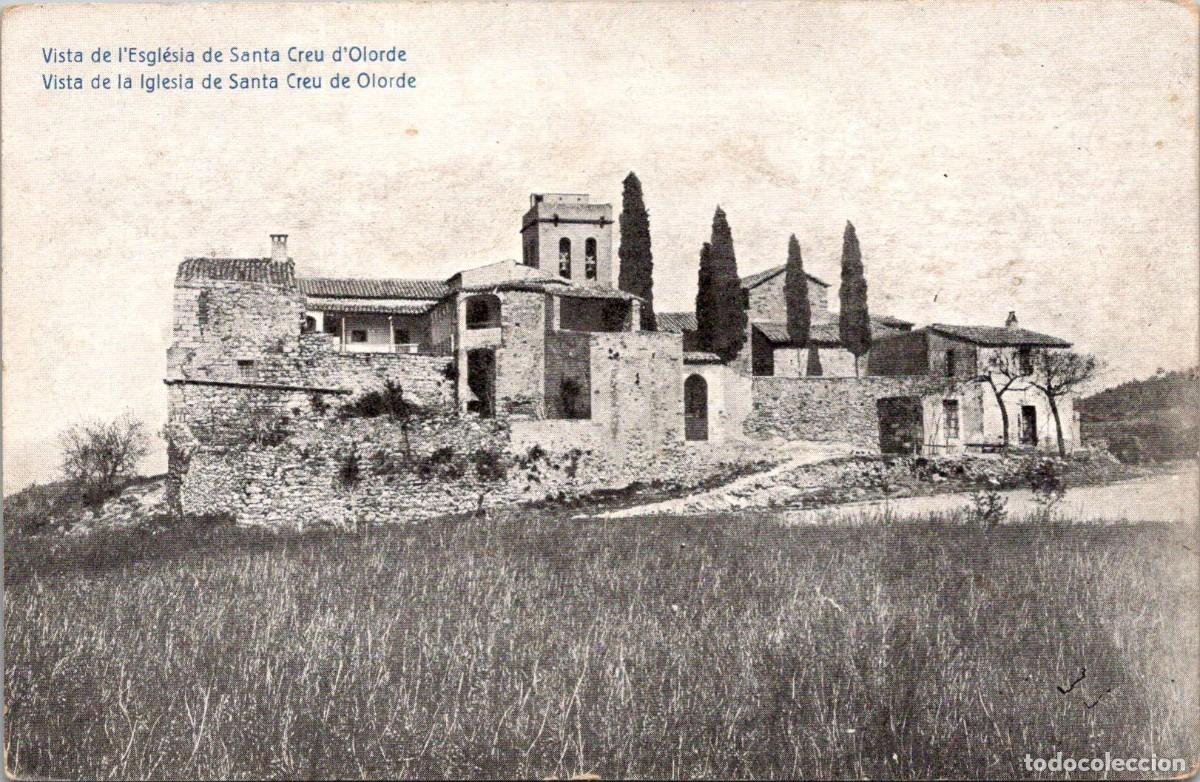Postales: Vista de l'Esgl&eacute;sia de Santa Creu d'Olorde - Barcelona - Sin datos - 137x89mm