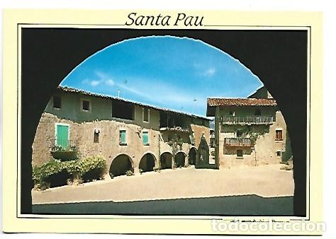 Postales: DETALL PLA&Ccedil;A - SQUARE DETAIL.- SANTA PAU / GIRONA