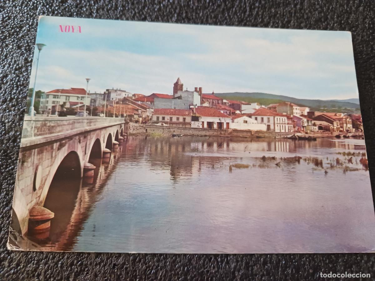 Postales: 365 noya, puente y rio de traba, ed. paris, circulada 1970
