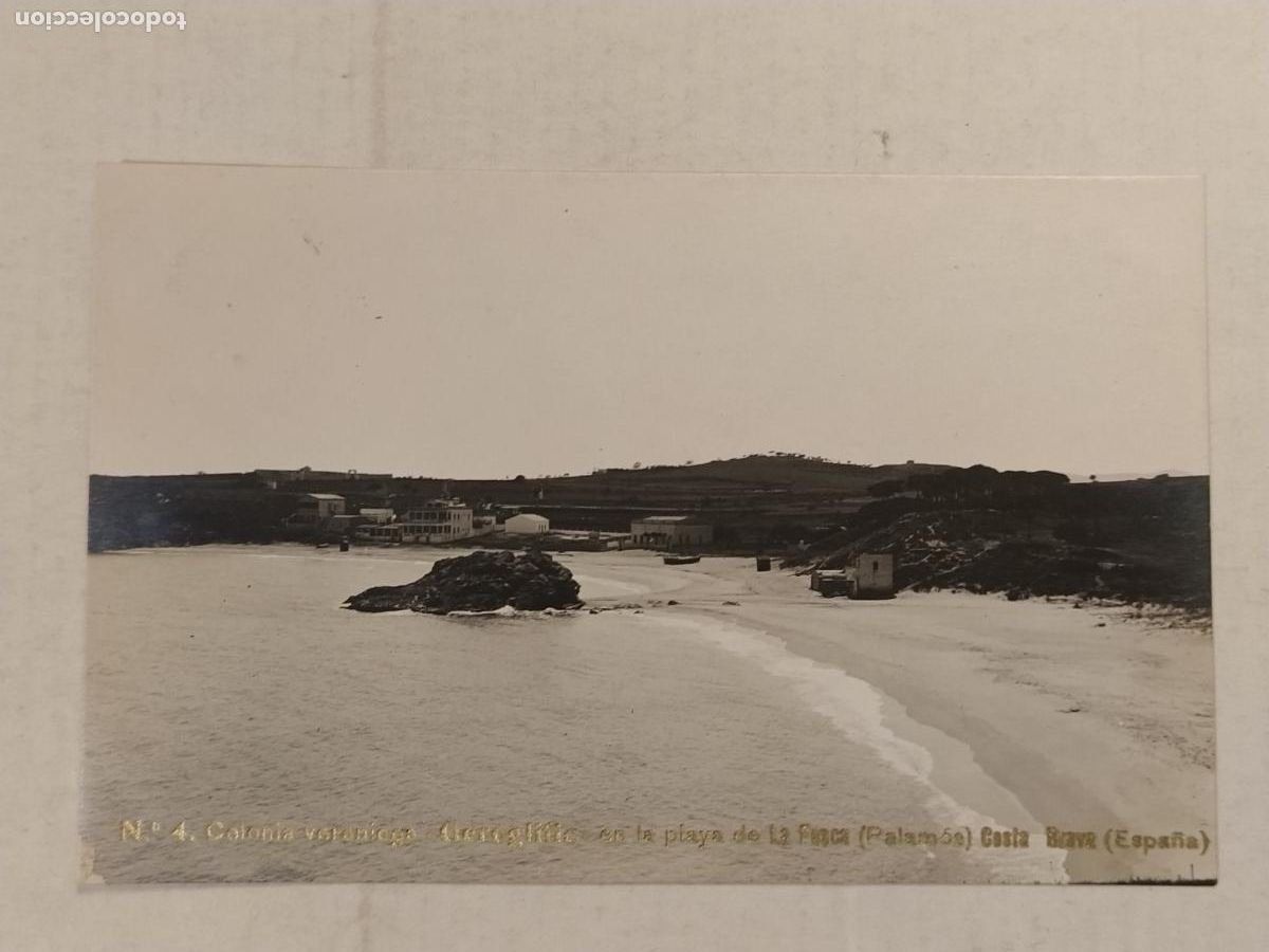Postales: PALAMOS - COLONIA VERANIEGA GEROGLIFIC - PLAYA LA FOSCA - FOTOGRAFICA - POSTAL ANTIGUA (116.219)