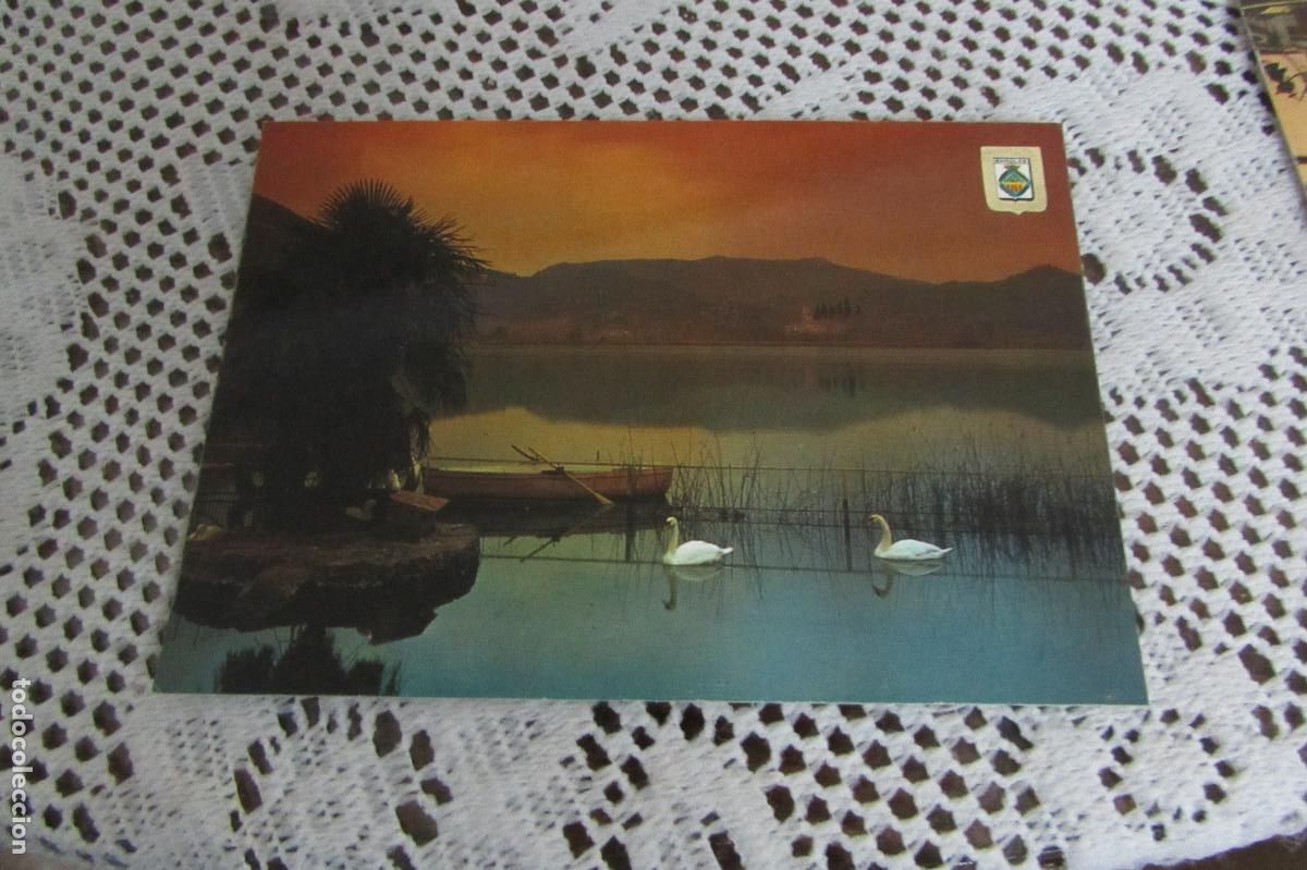Postales: POSTAL A COLOR N&ordm; 4 BANYOLES GIRONA CAPVESPRE EN EL LLAC