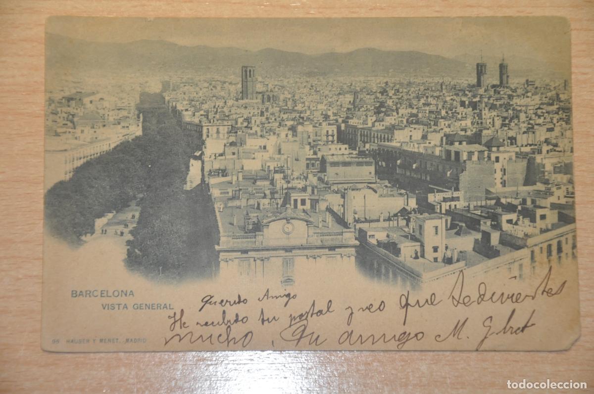 Postales: postal barcelona, vista general, hauser y menet 95
