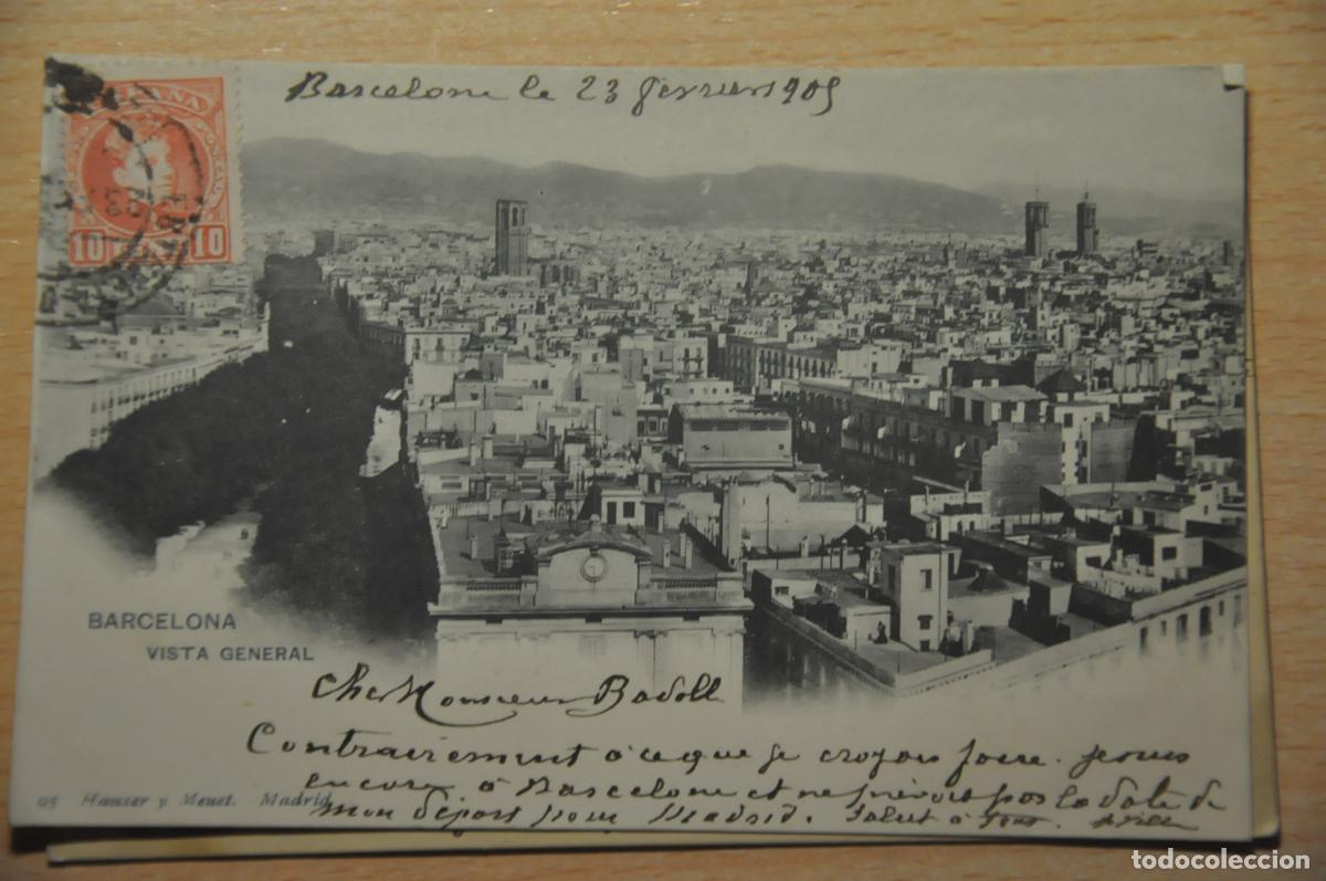 Postales: postal barcelona, vista general, hauser y menet 95