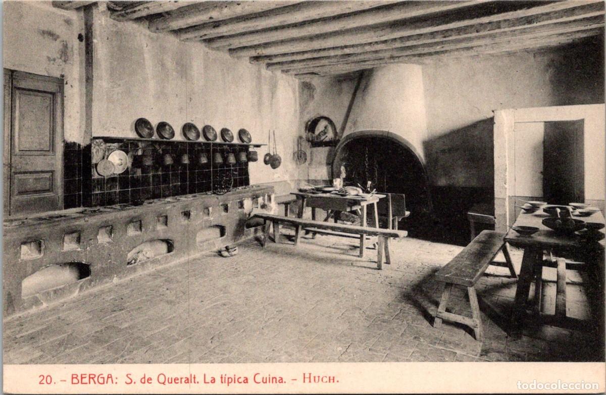 Postales: Berga - S. de Queralt - La t&iacute;pica Cuina - Huch - Thomas - Ed- L'Excursionista Bergad&agrave; 20 - 138x90mm
