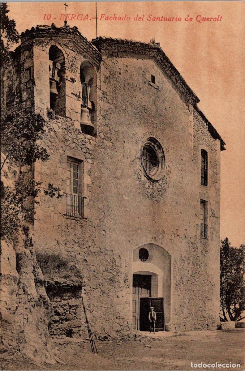 Postales: Berga - Fachada del Santuario de Queralt - Casta&ntilde;eira 10 - 134x88mm