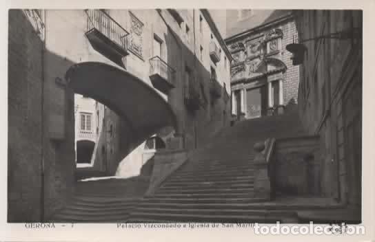 Postales: GERONA SIN ESCRIBIR PALACIO VIZCONDADO