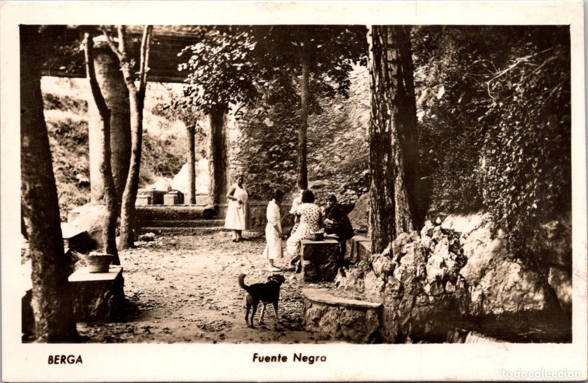 Postales: Berga - Fuente Negra - Fotogr&aacute;fica Papel Negtor - Sin datos - 140x91mm