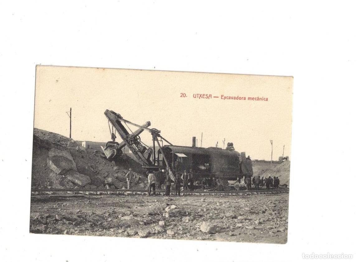 Postales: LERIDA. UTXESA. 20 EXCAVADORA MEC&Aacute;NICA