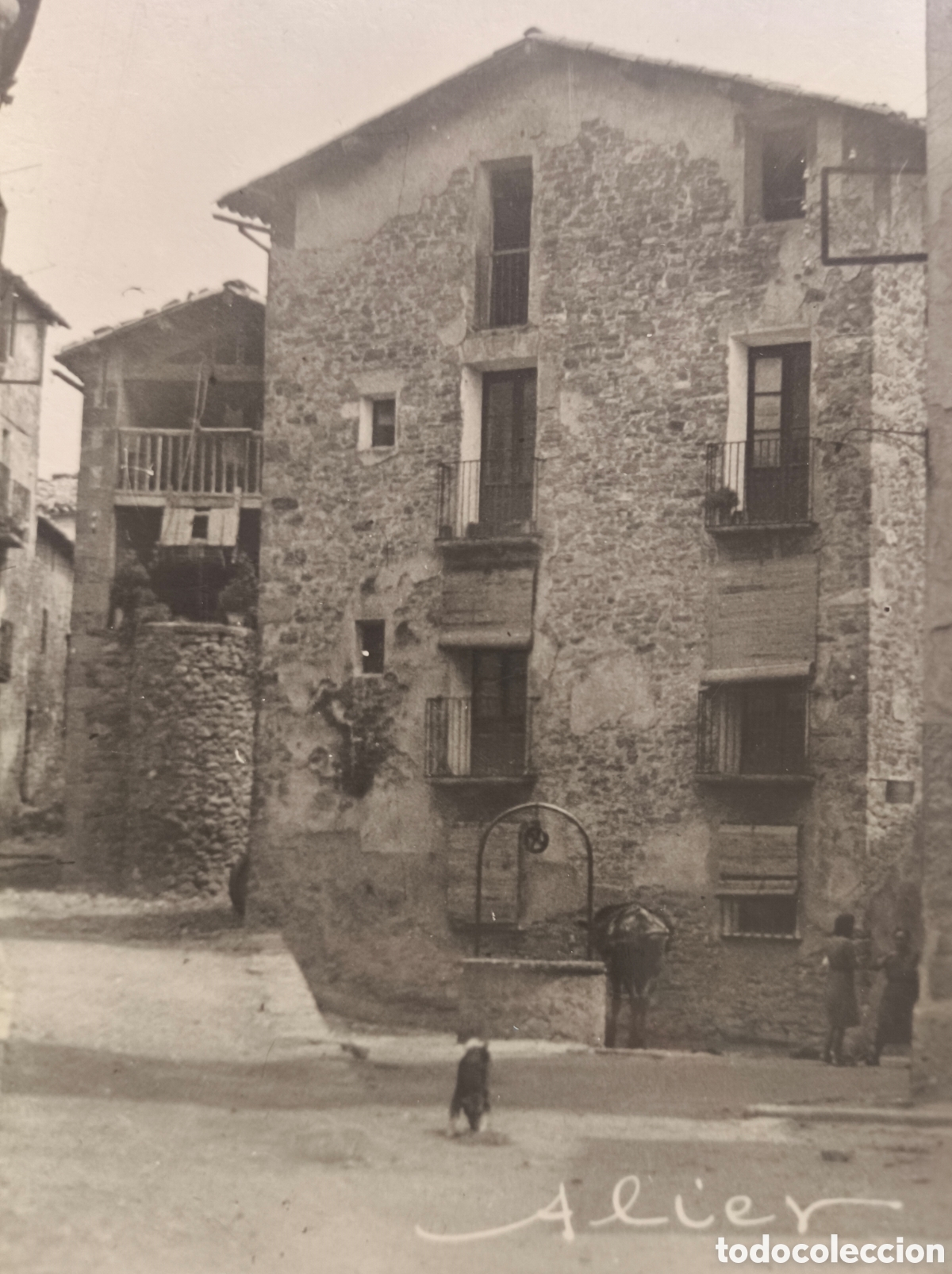 Postales: BORRED&Agrave; CAN TOMASET I EL POU POSTAL FOTOGR&Aacute;FICA FOT. ALIER BERGUED&Agrave; C. 1955